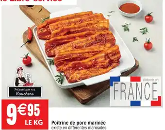 Cora x Carrefour Poitrine de porc marinée offre