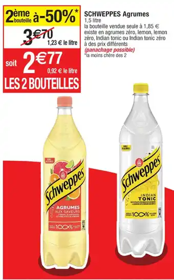 Cora x Carrefour SCHWEPPES Agrumes offre