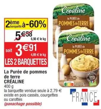 Cora x Carrefour La Purée de pommes de terre CRÉALINE offre