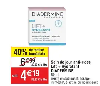 Soin de jour anti-rides Lift + Hydratant DIADERMINE