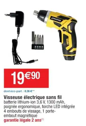 Cora x Carrefour Visseuse électrique sans fil offre