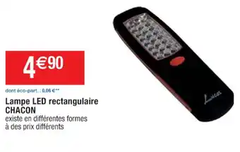 Cora x Carrefour Lampe LED rectangulaire CHACON existe en différentes formes à des prix différents offre