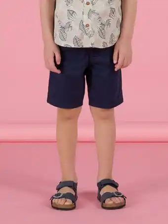 Bermuda uni avec ceinture
