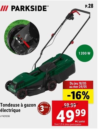 Tondeuse à gazon électrique