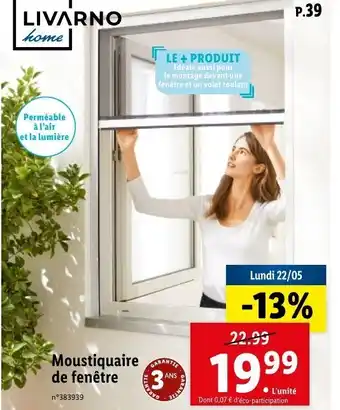 Lidl Moustiquaire de fenêtre offre