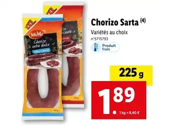 Lidl Chorizo Sarta (4) offre