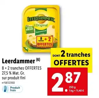 Lidl LEERDAMMER offre