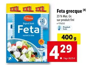 Lidl Feta grecque offre