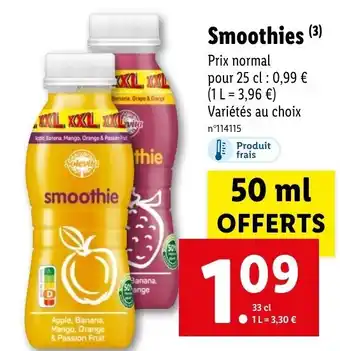 Lidl smoothie offre