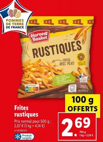 Lidl Frites rustiques offre