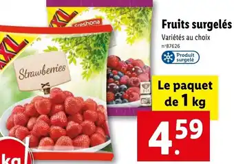 Lidl Fruits surgelés offre