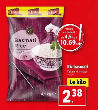 Lidl Riz basmati offre