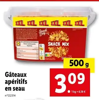Lidl Gâteaux apéritifs en seau n°122314 offre
