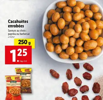 Lidl Cacahuètes enrobées offre