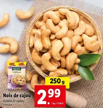 Lidl Noix de cajou offre