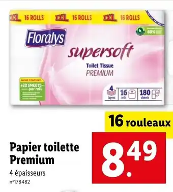 Lidl Papier toilette Premium offre