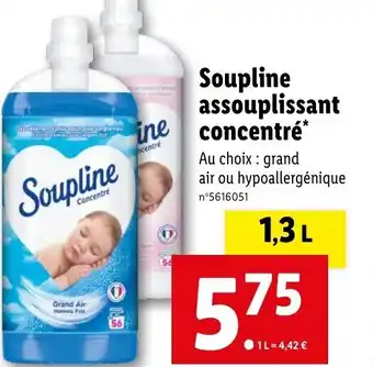 Lidl Soupline assouplissant concentré* offre