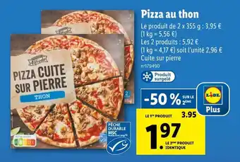 Lidl Pizza au thon offre
