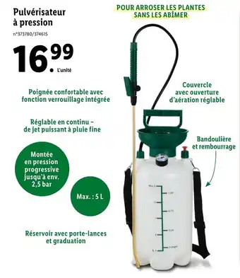 Lidl Pulvérisateur à pression offre