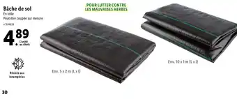 Lidl Bâche de sol offre