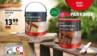Lidl Huile de protection pour bois offre