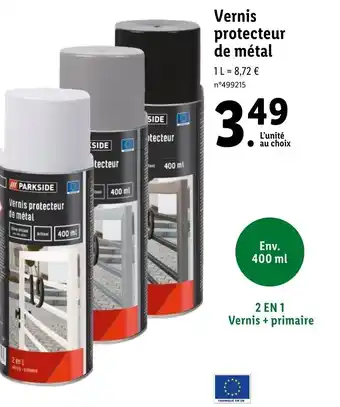 Lidl Vernis protecteur de métal offre