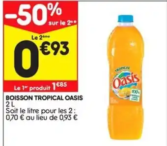 Leader Price Boisson Tropical Oasis offre