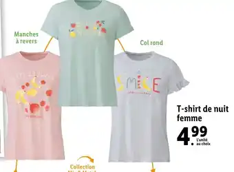 Lidl T-shirt de nuit femme offre