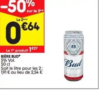 Leader Price Bière Bud offre