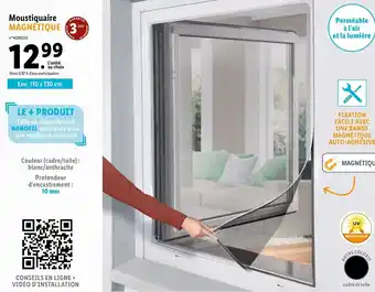 Lidl Moustiquaire MAGNÉTIQUE offre