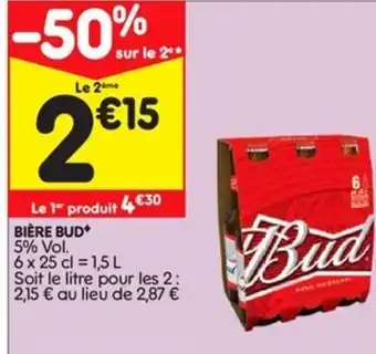 Leader Price Bière Bud offre