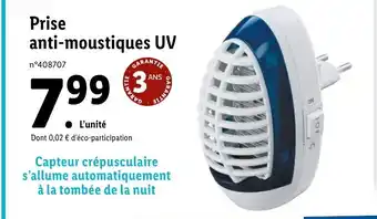 Lidl Prise anti-moustiques UV offre