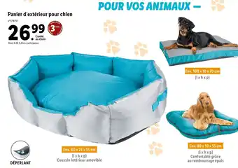 Panier d'extérieur pour chien