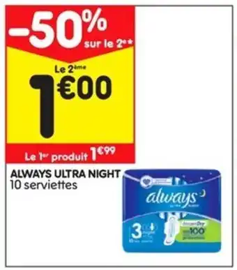 Leader Price Always Ultra Night offre