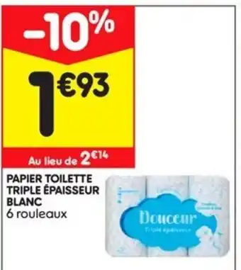 Papier Toilette Triple épaisseur blanc