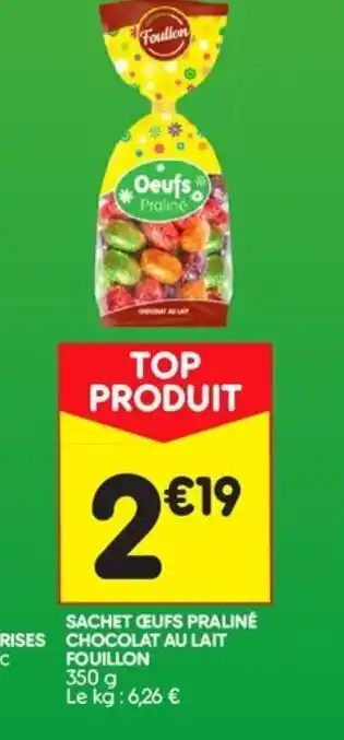 Leader Price Sachet Œufs praliné offre