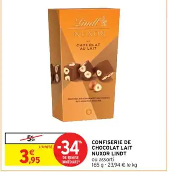 Intermarché CONFISERIE DE CHOCOLAT LAIT NUXOR LINDT offre