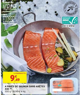 Intermarché 4 Pavés De Saumon Sans Aretes offre