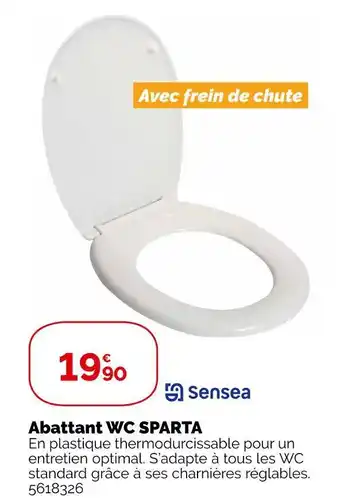 Weldom Sensea abattant wc sparta offre