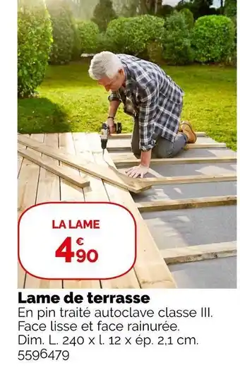Weldom Lame de terrasse offre