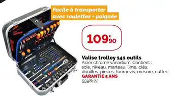 Weldom Valise trolley 141 outils offre
