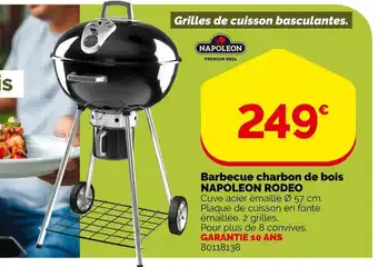 Weldom Napoleon rodeo barbecue charbon de bois offre