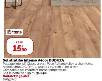 Weldom Artens sol stratifié intenso décor duduza offre