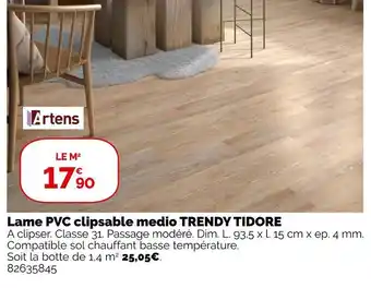 Weldom Artens lame pvc clipsable medio trendy tidore offre