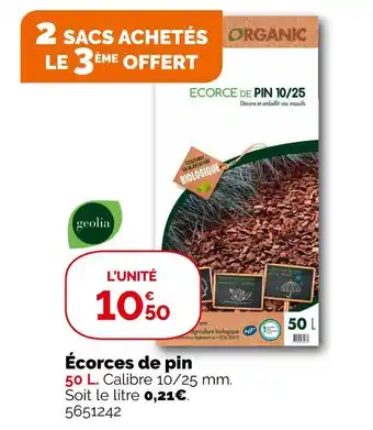 Weldom Geolia écorces de pin offre