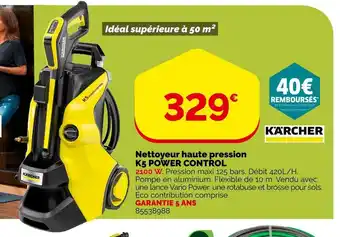 Weldom Kärcher nettoyeur haute pression k5 power control offre