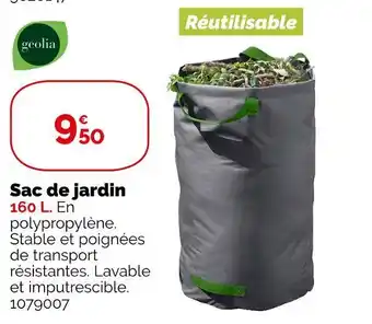 Weldom Geolia sac de jardin offre