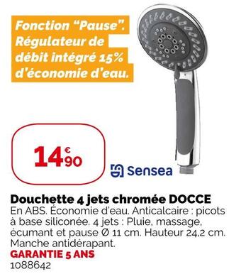 Weldom Sensea douchette 4 jets chromée docce offre