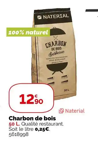 Weldom Naterial charbon de bois offre