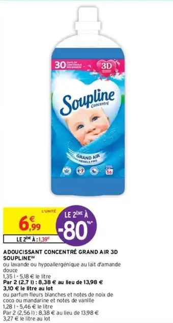 Intermarché ADOUCISSANT CONCENTRÉ GRAND AIR 3D SOUPLINE(b) offre